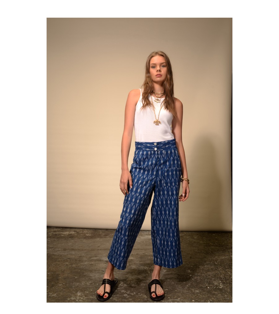 Winter Archives V.De.Vinster | Ikat Blue Print Pants