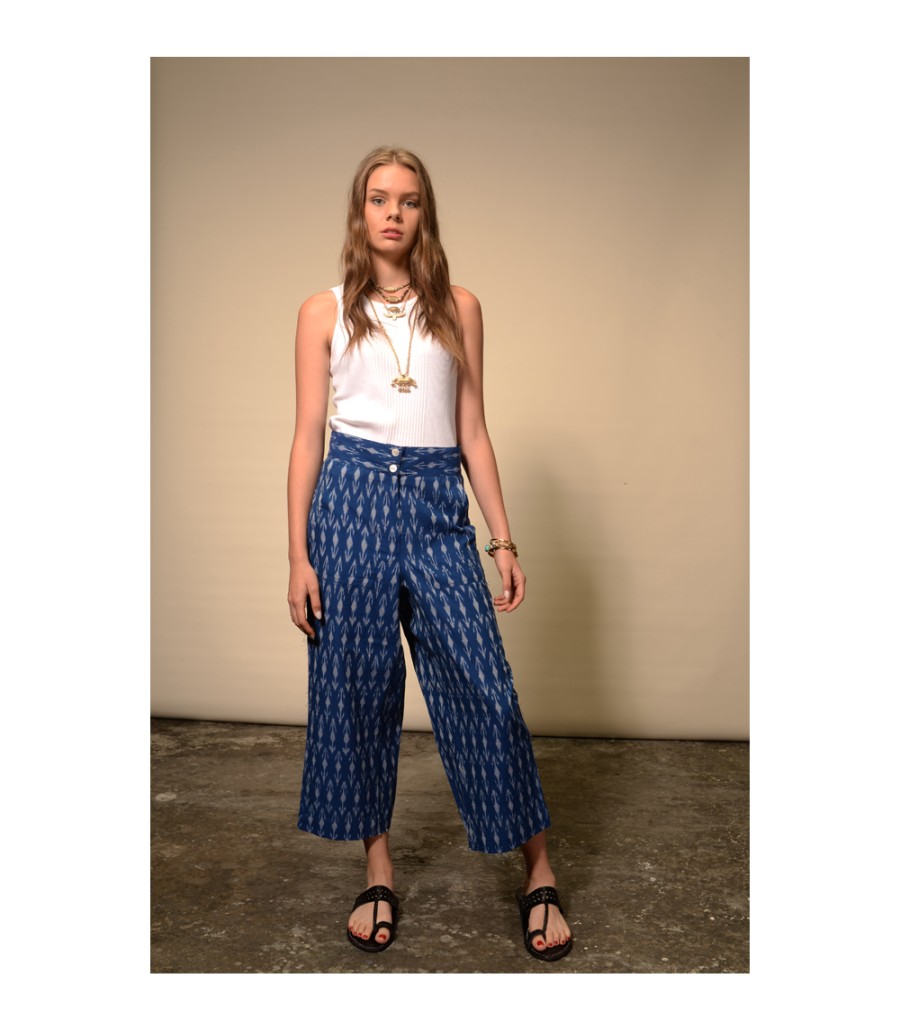 Winter Archives V.De.Vinster | Ikat Blue Print Pants