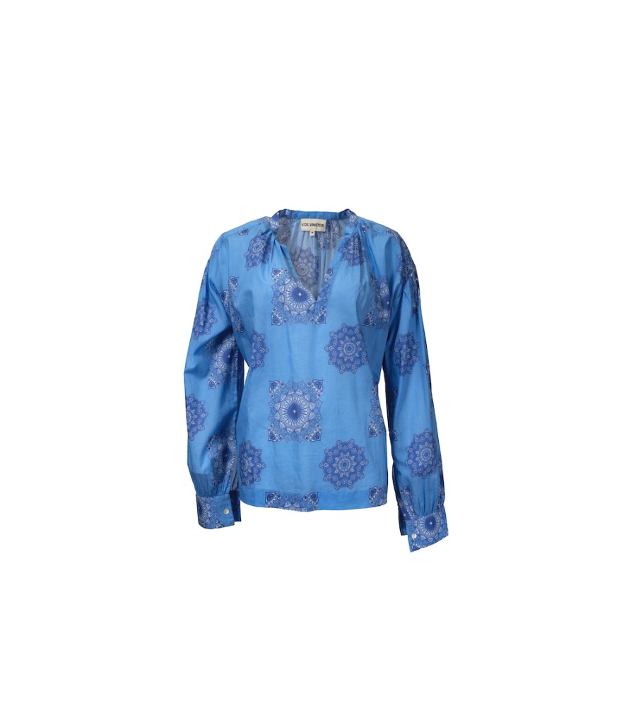 Winter Archives V.De.Vinster | Kali Blue Mandala Print Blouse