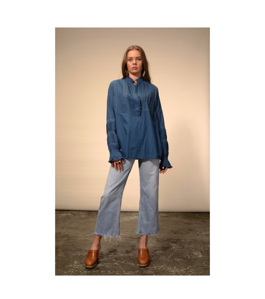 Winter Archives V.De.Vinster | Hohai Blue Lace Shirt