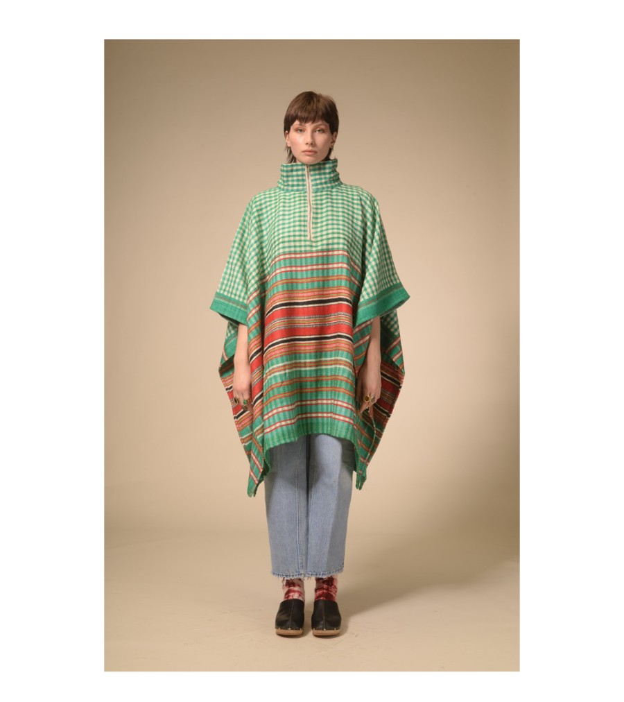 Summer Archives V.De.Vinster | Cape Zippee Tartan Vert Green Pattu