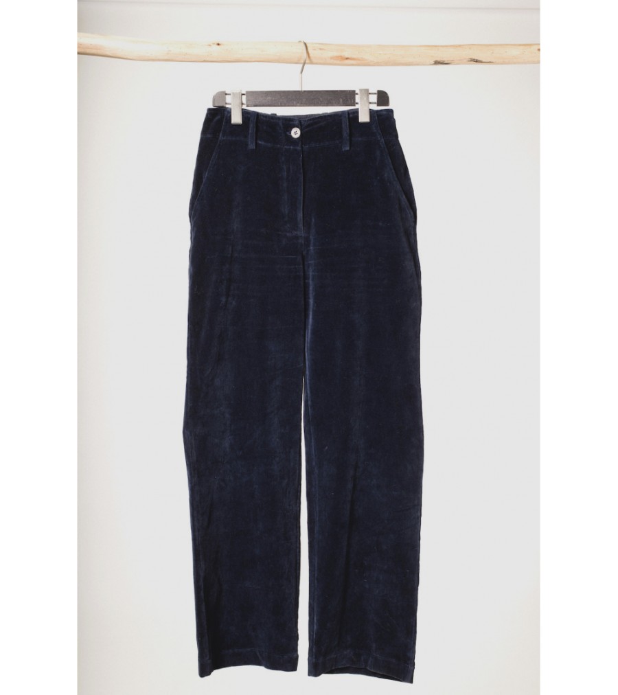 Summer Archives V.De.Vinster | Sirvansa Navy Velvet Pants