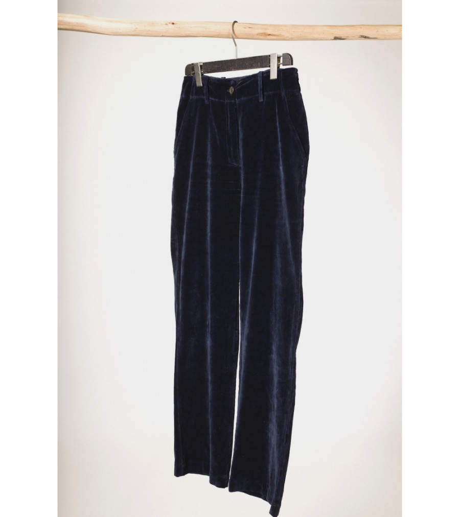 Summer Archives V.De.Vinster | Sirvansa Navy Velvet Pants