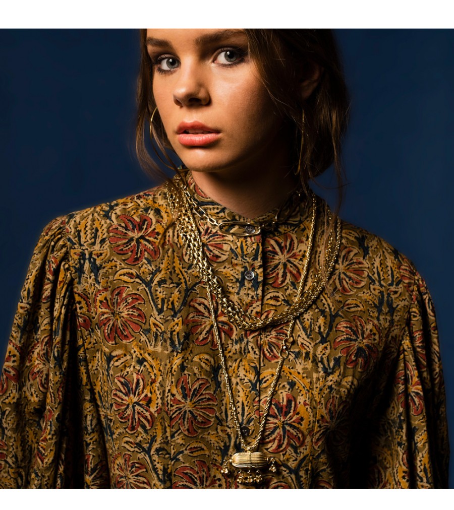 Summer Archives V.De.Vinster | Ajrak Block Print Blouse