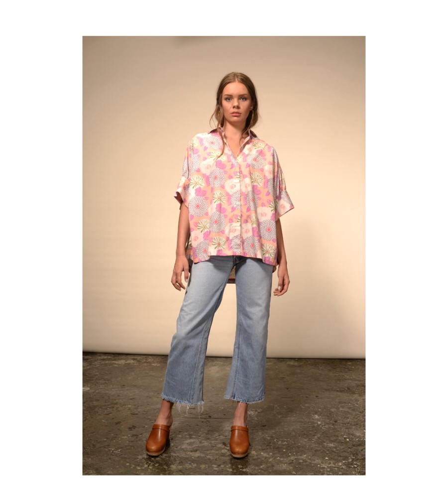 Winter Archives V.De.Vinster | Shakti Pink Flower Print Blouse