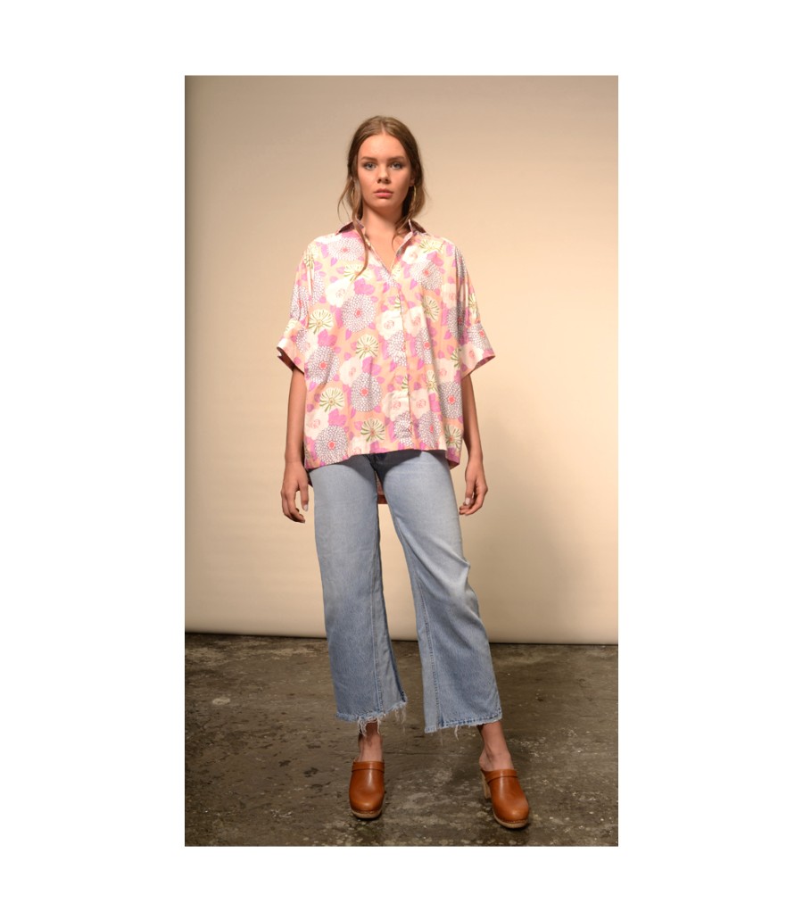 Winter Archives V.De.Vinster | Shakti Pink Flower Print Blouse