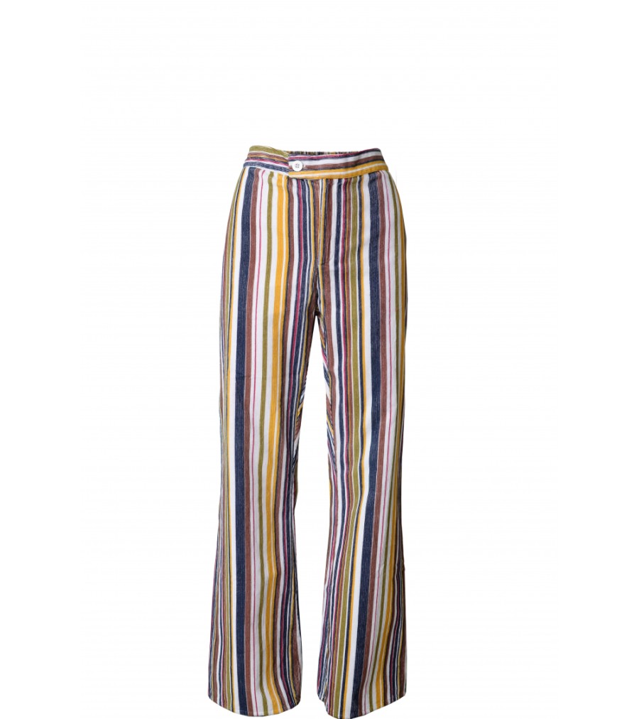 New Fall Winter Collection V.De.Vinster | Corduroy Brown Striped Velvet Pants