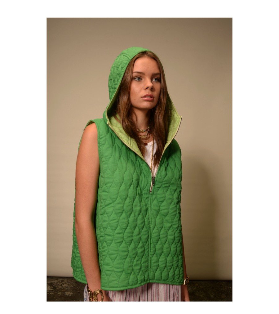 Winter Archives V.De.Vinster | Hoodie Matelasse Vert Nilai