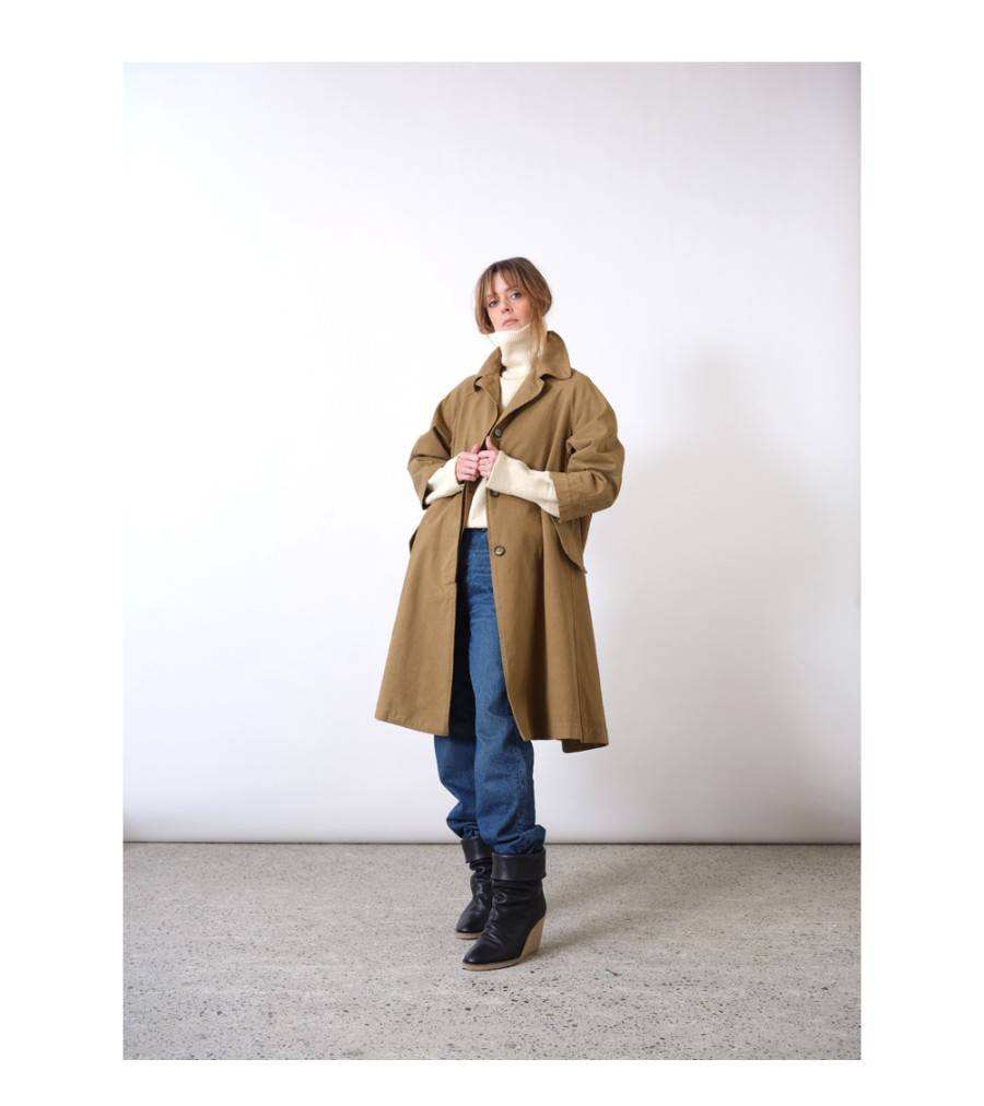 New Fall Winter Collection V.De.Vinster | Blandine Kaki Trench Coat