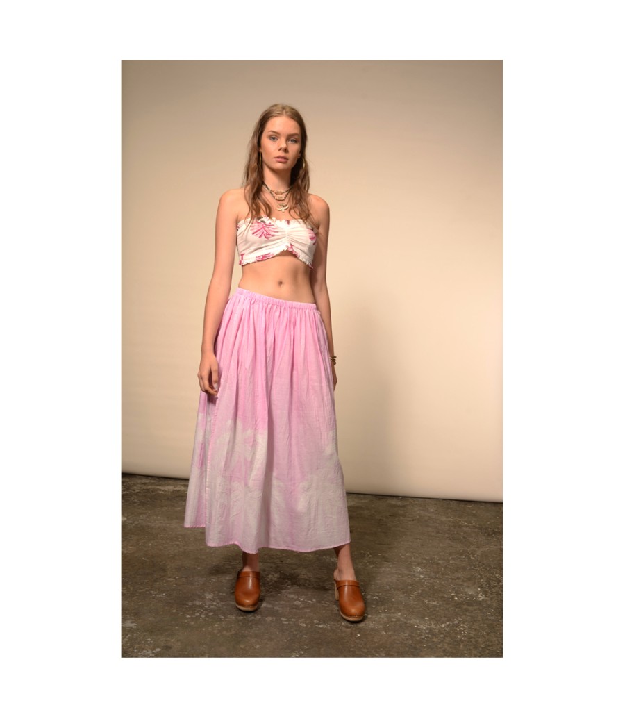 Winter Archives V.De.Vinster | Palm Pink Tie And Dye Long Skirt