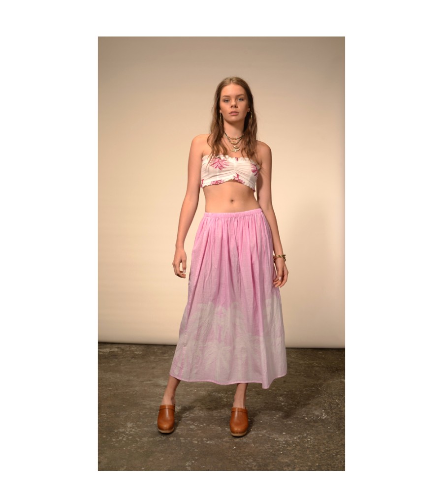 Winter Archives V.De.Vinster | Palm Pink Tie And Dye Long Skirt