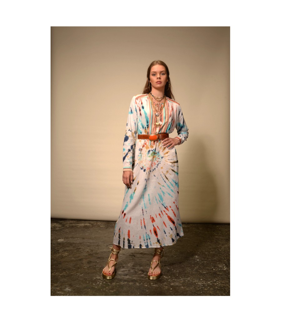 Winter Archives V.De.Vinster | Multicolor Tie An Dye Long Dress