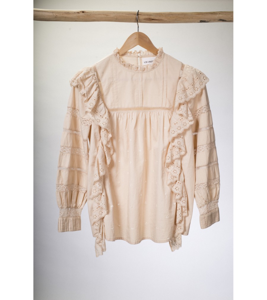 Summer Archives V.De.Vinster | Blouse Dentelle Nude Jane