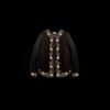 New Fall Winter Collection V.De.Vinster | Sofia Embroideries Black Velvet Short Jacket