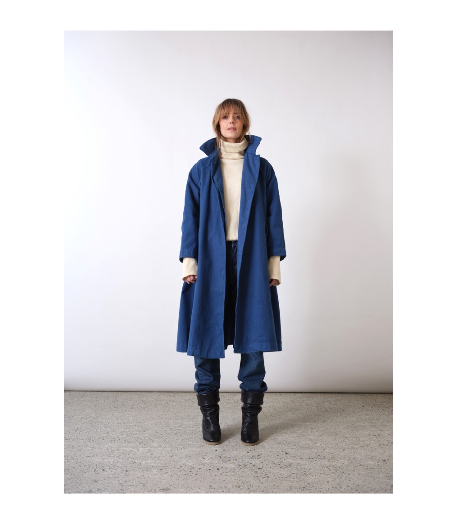 New Fall Winter Collection V.De.Vinster | Blandine Blue Trench