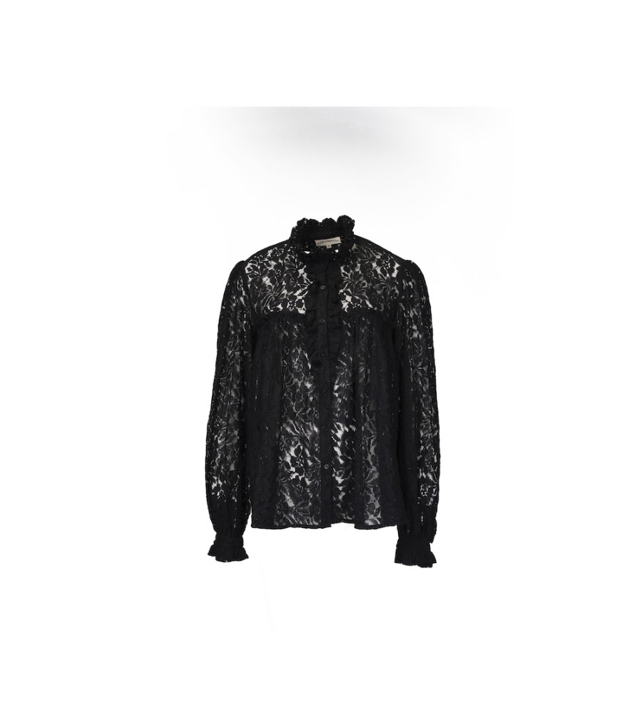 Winter Archives V.De.Vinster | Poja Black Lace Blouse