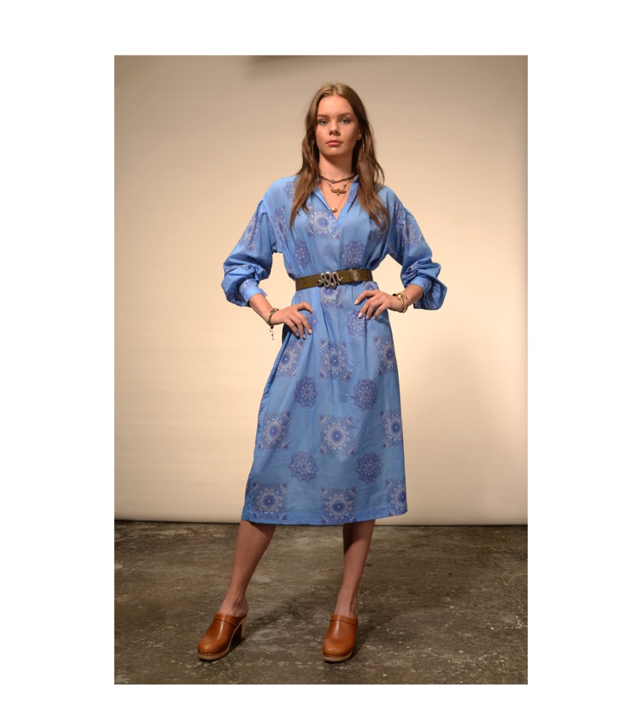 Winter Archives V.De.Vinster | Kali Blue Mandala Long Dress