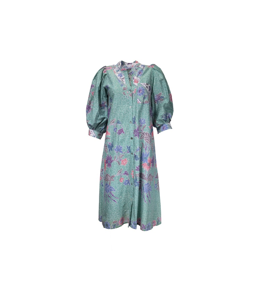 Winter Archives V.De.Vinster | See Green Flower Print Dress