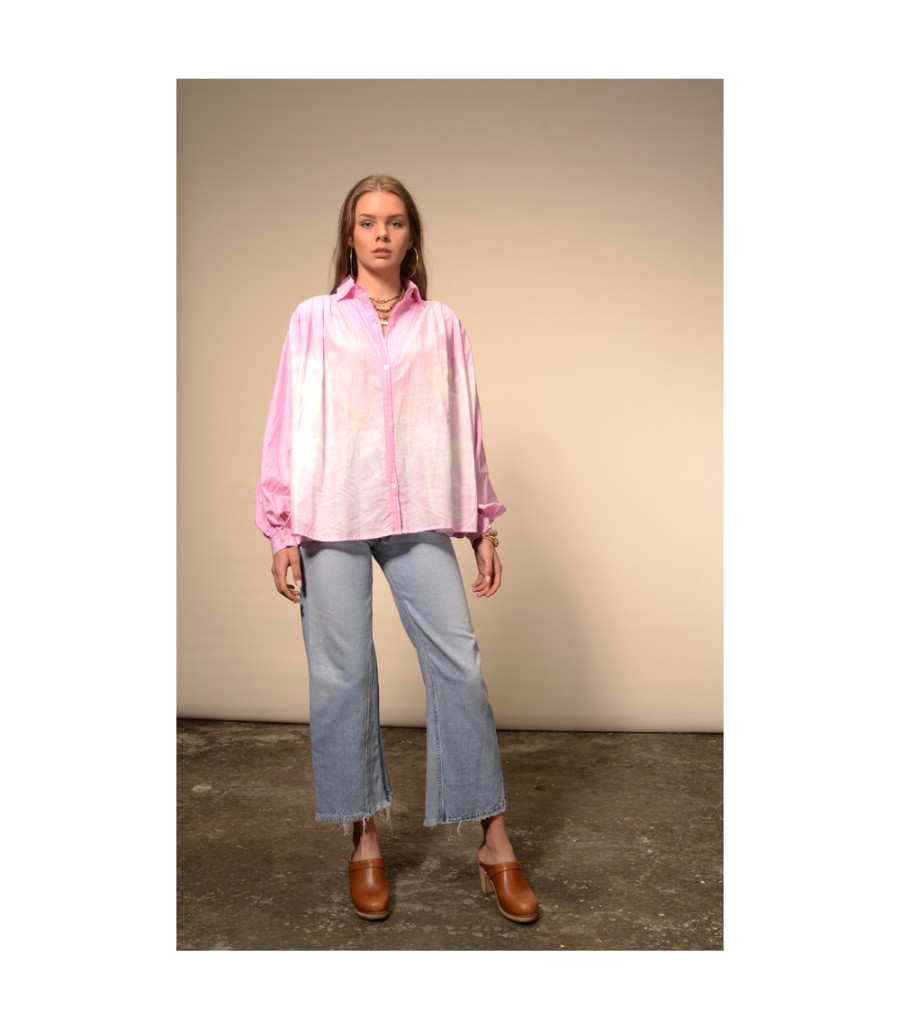 Winter Archives V.De.Vinster | Palm Pink Tie And Dye Blouse