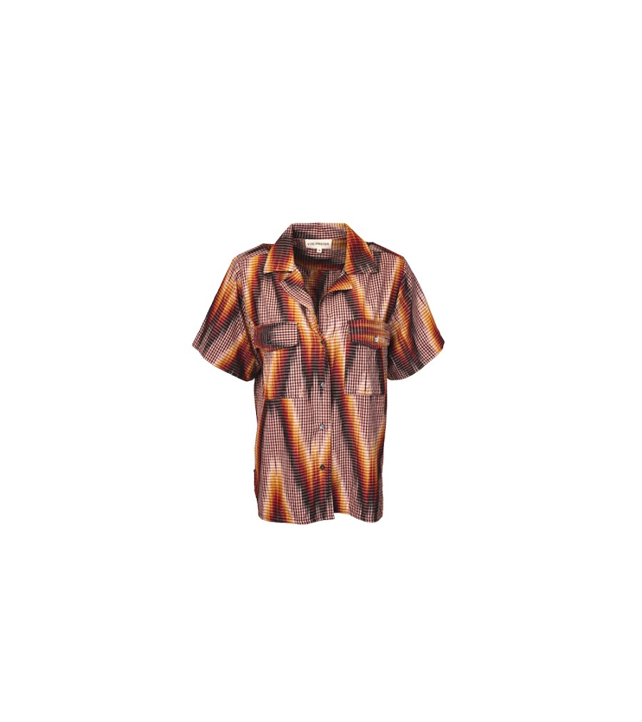 Winter Archives V.De.Vinster | Smirti Flame Print Shirt No Sleeves