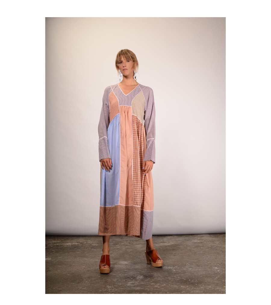 Winter Archives V.De.Vinster | Samode Multicolor Patchwork Long Dress