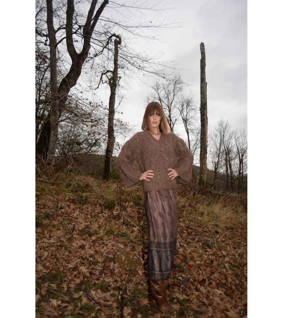 Summer Archives V.De.Vinster | Lune Light Brown Alpaca Sweater